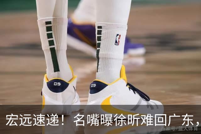 宏远速递！名嘴曝徐昕难回广东，徐杰最新消息，杜锋新身份亮相